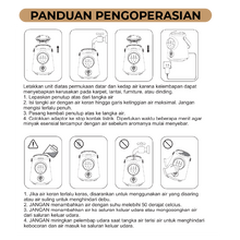 Load image into Gallery viewer, Bathaholic - Diffuser Humidifier Ultrasonic Scent Diffuser 6 Aromatherapy Pengharum Ruangan - USD 6