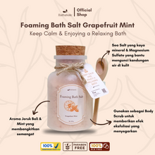 Load image into Gallery viewer, Bathaholic - Grapefruit Mint Foaming Bath Salt