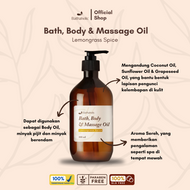 Bathaholic - Lemongrass Spice Bath, Body & Massage Oil 300ml