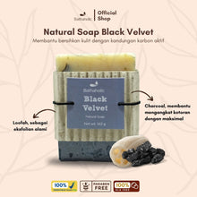 Load image into Gallery viewer, Bathaholic - Black Velvet Natural Soap 143gram
