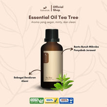 Load image into Gallery viewer, Bathaholic - Tea Tree Pure Essential Oil / Minyak Aromatherapy Pengharum Ruangan Anti Bakteri, Atasi Jerawat Segarkan Udara Alami