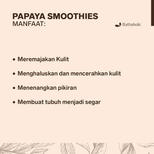 Bathaholic - Papaya Smoothies Natural Soap 143gram