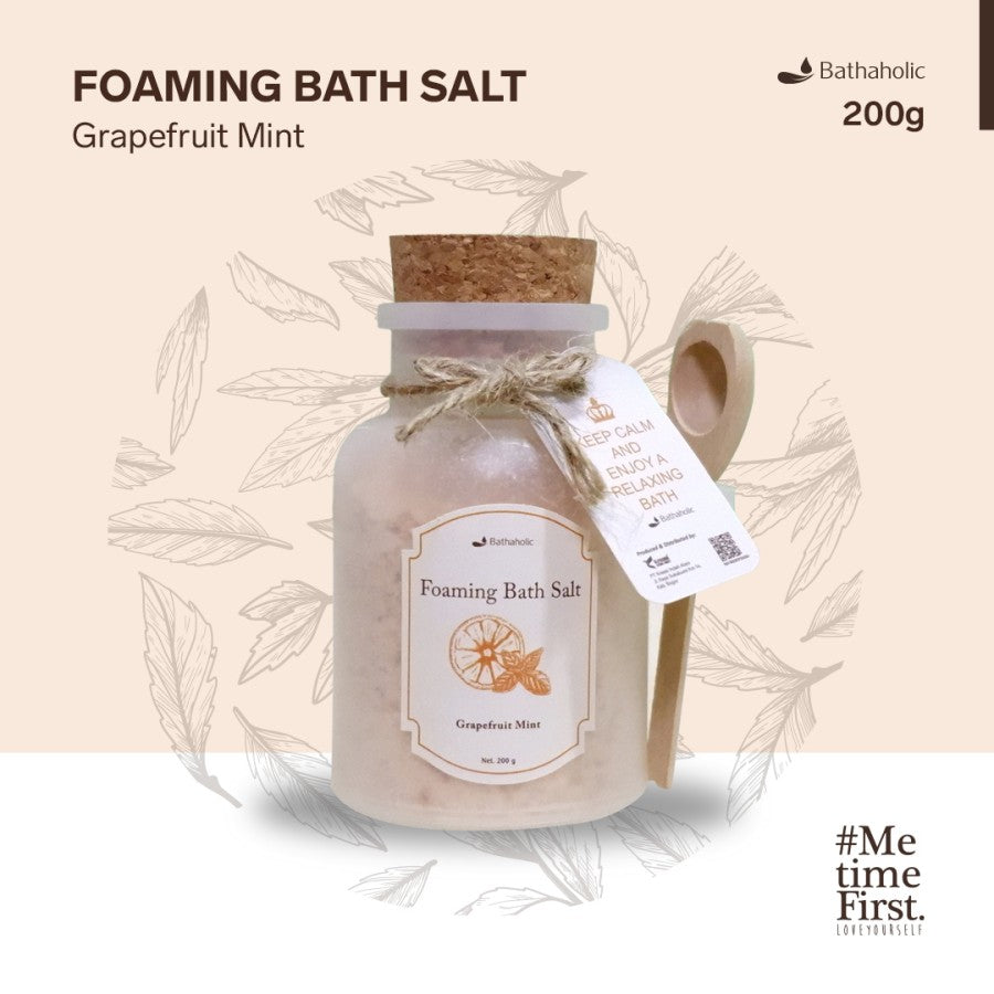 Grapefruit Mint Foaming Bath Salt