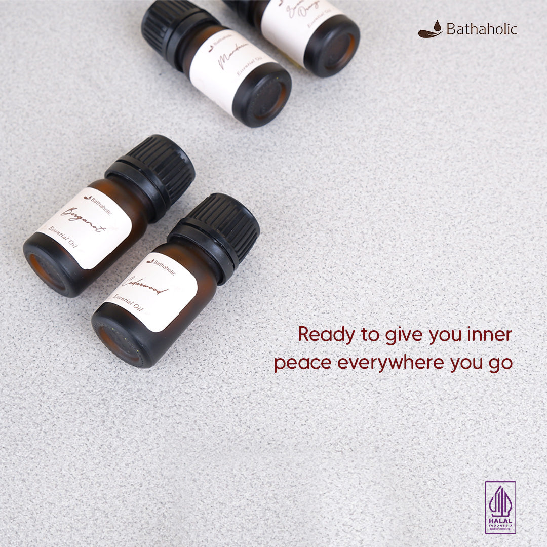 Bathaholic - Cedarwood 5ml Essential Oil / Minyak Aromatherapy Pengharum Ruangan Mini Package