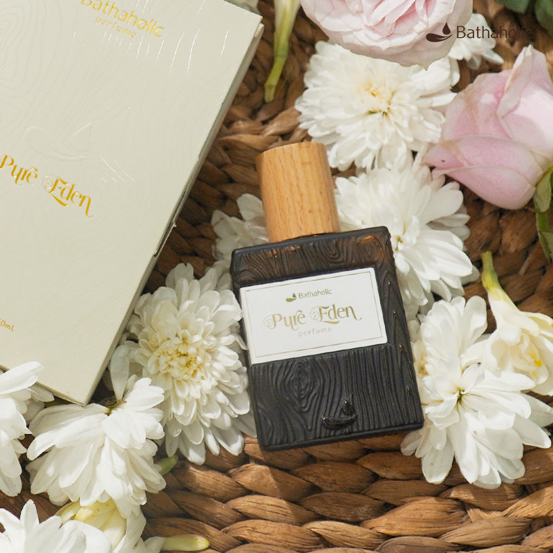Bathaholic Pure Eden Parfum - Floral Fruity Wangi Segar, Lembut, Natural & Tahan Lama