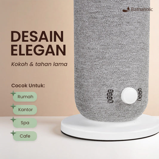 Bathaholic Nebulizer 8 Smart Waterless Diffuser 120ml - Bluetooth App, Pengharum Ruangan 55m²