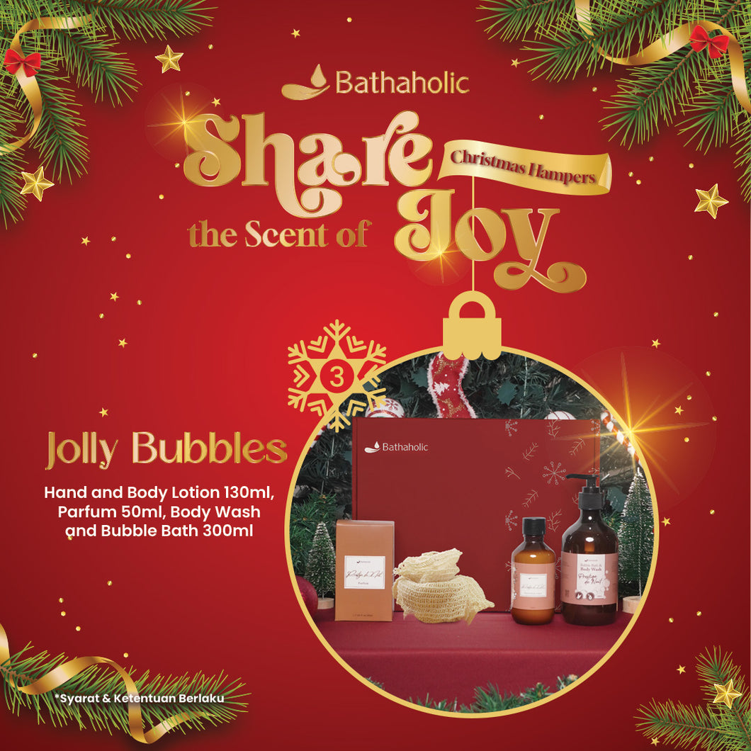 Bathaholic Jolly Bubbles Paket Hampers Premium Edisi Natal