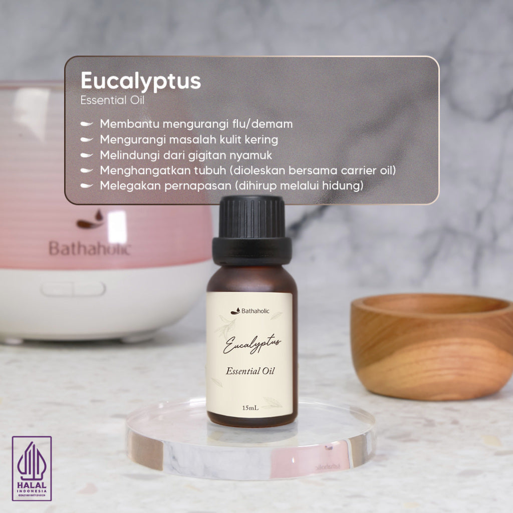 Bathaholic - Eucalyptus Essential Oil / Minyak Aromatherapy Pengharum Ruangan