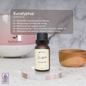 Bathaholic - Eucalyptus Essential Oil / Minyak Aromatherapy Pengharum Ruangan