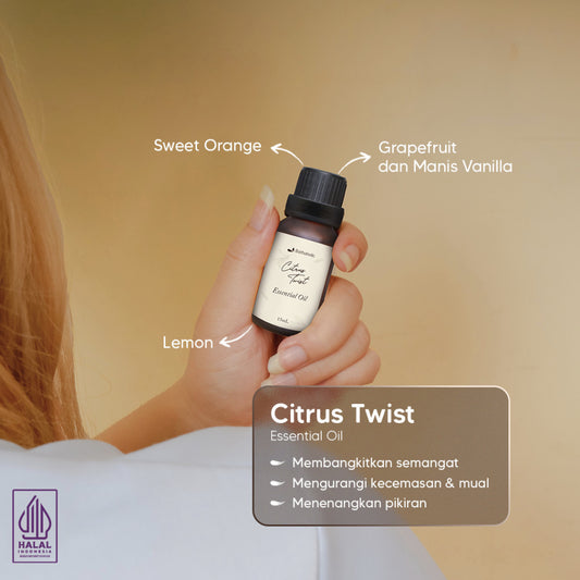 Bathaholic - Citrus Twist Pure Essential Oil / Minyak Aromatherapy Pengharum Ruangan Penambah Energi dan Mood Booster