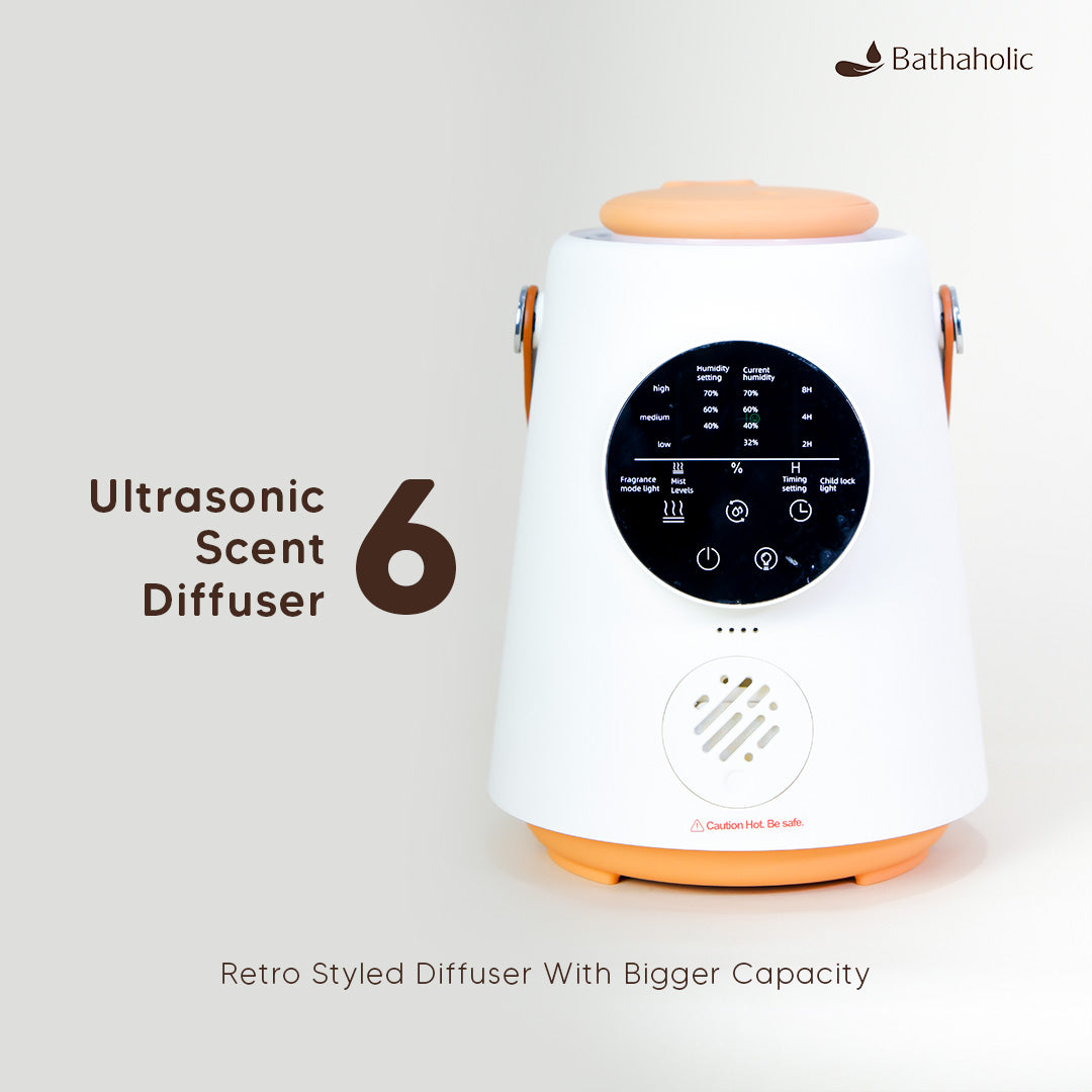 Bathaholic - Diffuser Humidifier Ultrasonic Scent Diffuser 6 Aromatherapy Pengharum Ruangan - USD 6