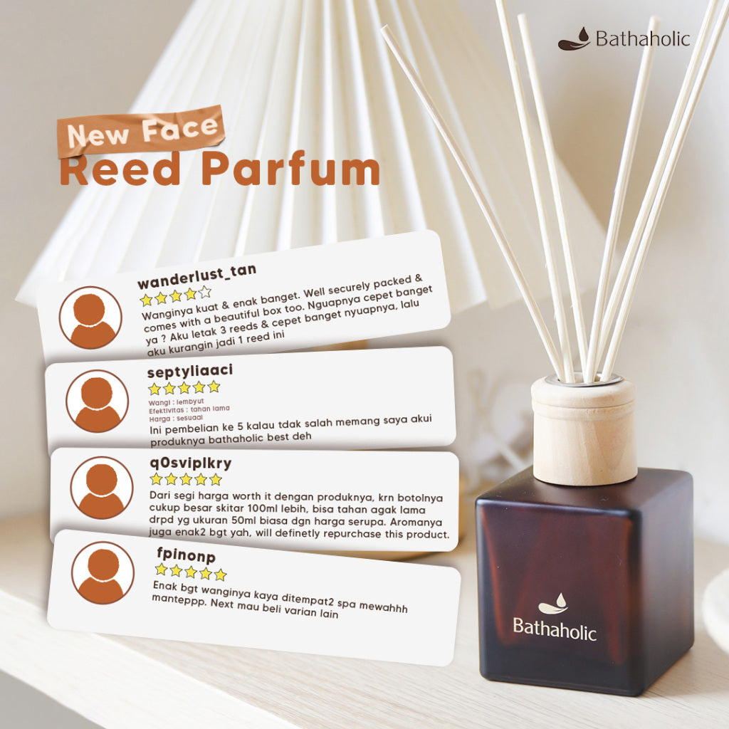 Bathaholic - Reed Diffuser Scent of Arabia 150ml Best Collection - Pengharum Ruangan Aromatherapy