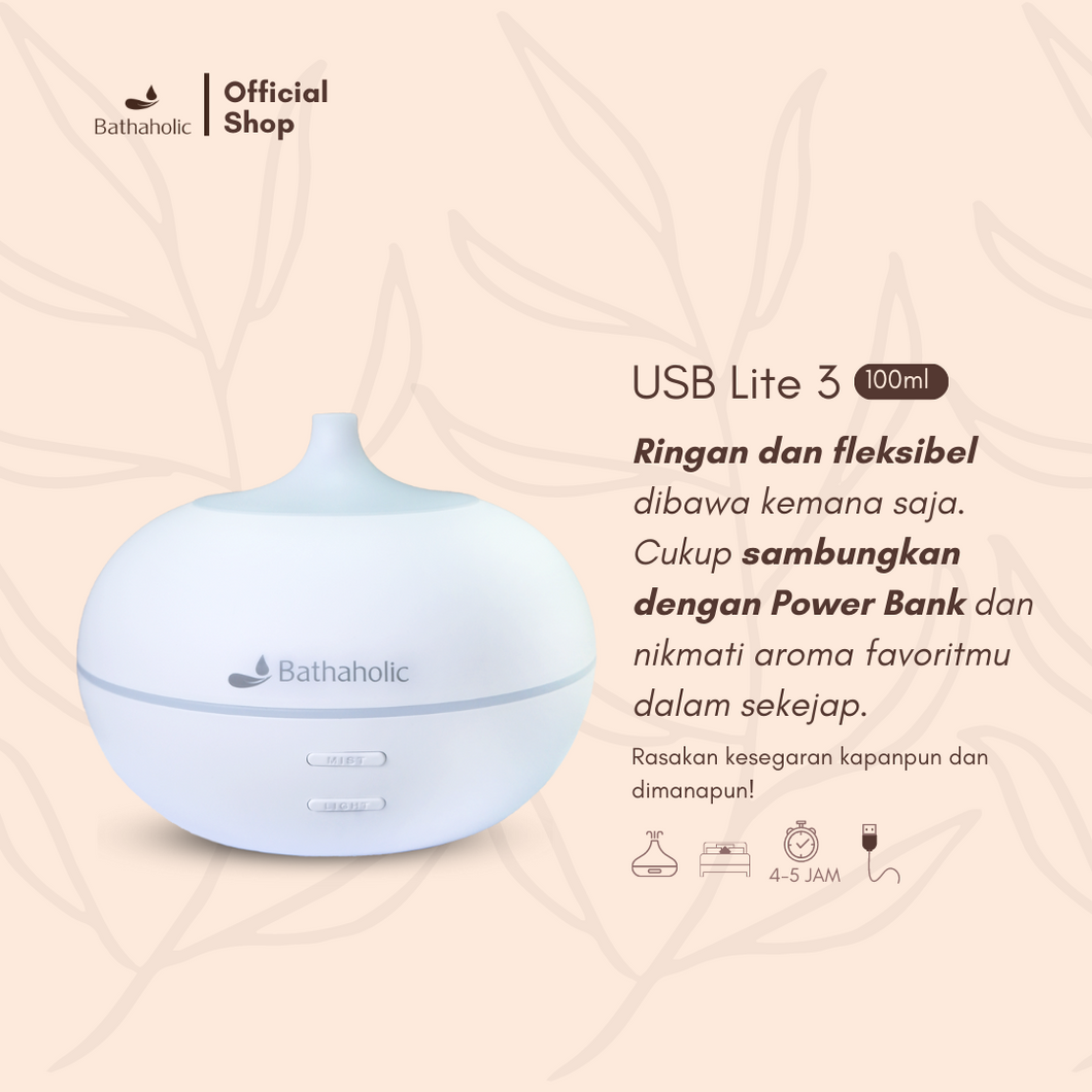 Diffuser Humidifier USB Lite 3 - bathaholic