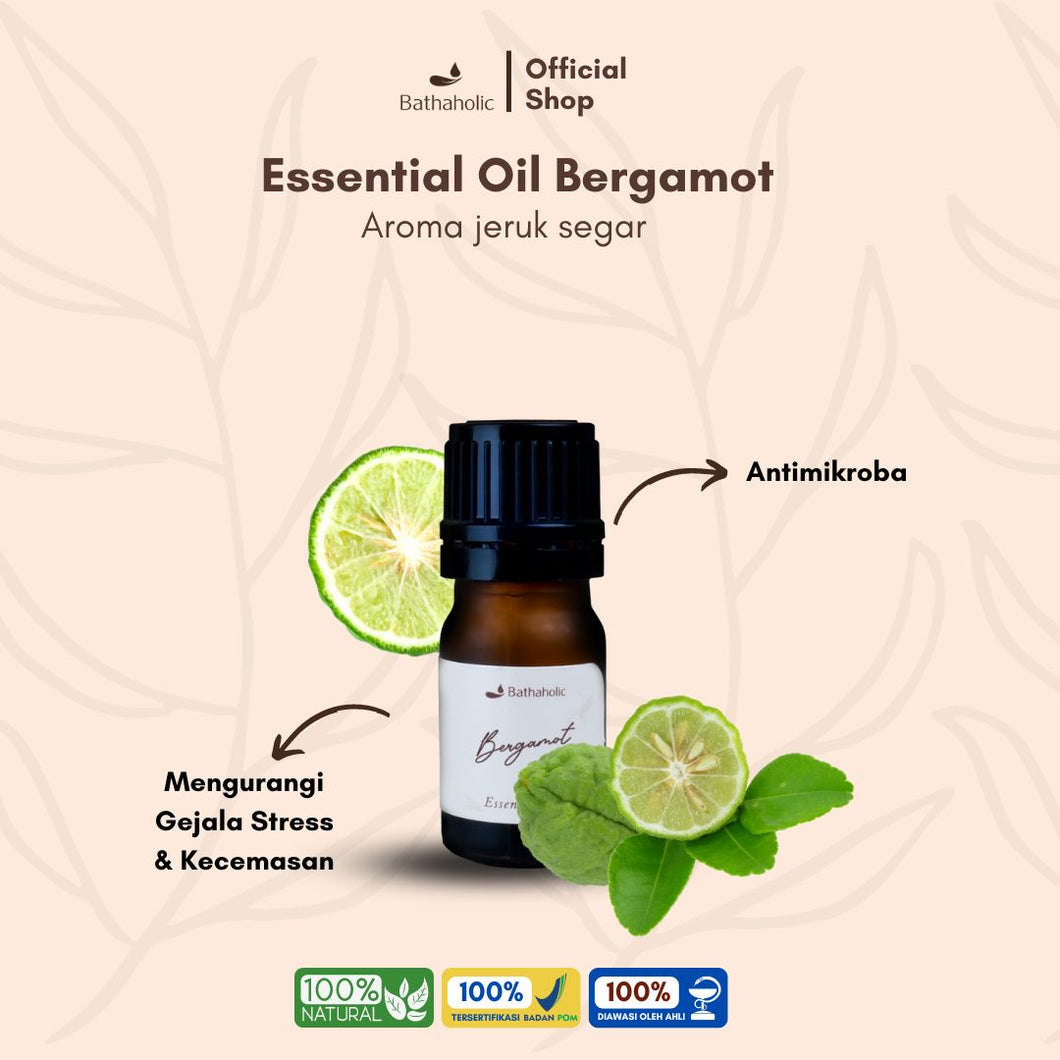 Bathaholic - Bergamot 5ml Essential Oil / Minyak Aromatherapy Pengharum Ruangan Mini Package