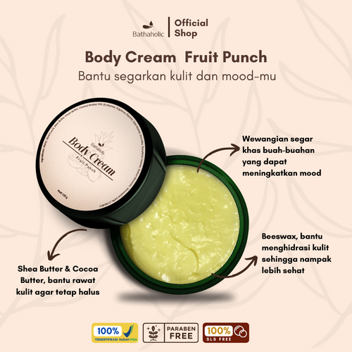 Bathaholic - Fruit Punch Body Cream 120gr