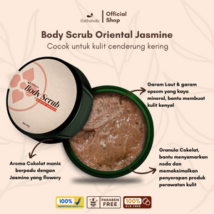 Bathaholic - Oriental Jasmine Body Scrub Cream 120gr