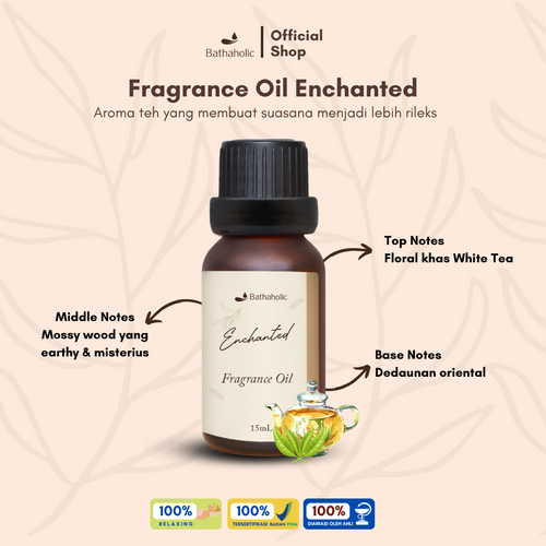 Bathaholic - Enchanted 15ml Fragrance Oil / Minyak Diffuser Oil Aromatherapy Pengharum Ruangan