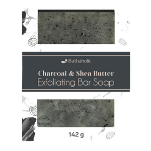 Charcoal & Shea Butter Exfoliating Bar Soap