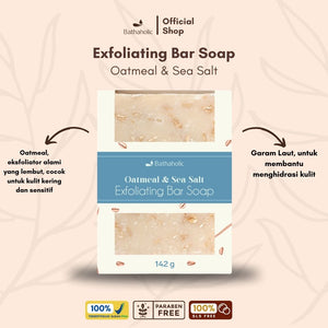 Bathaholic - Oatmeal & Sea Salt Exfoliating Bar Soap