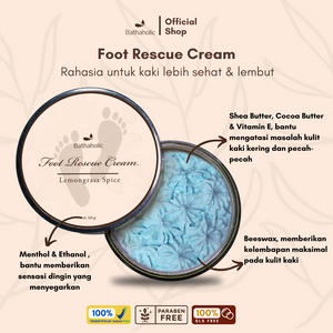 Bathaholic - Lemongrass Spice Foot Rescue Cream