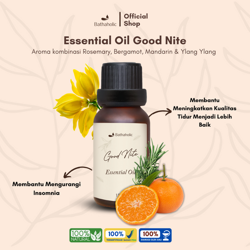 Bathaholic - Good Nite Pure Essential Oil / Minyak Aromatherapy Pengharum Ruangan