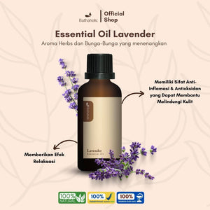 Bathaholic - Lavender Pure Essential Oil / Minyak Aromatherapy Pengharum Ruangan