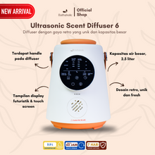 Load image into Gallery viewer, Bathaholic - Diffuser Humidifier Ultrasonic Scent Diffuser 6 Aromatherapy Pembersih Udara