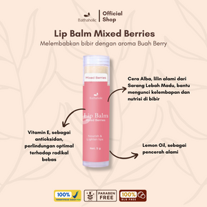 Bathaholic - Mixed Berries Lip balm