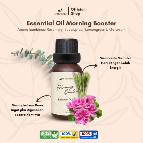 Bathaholic - Morning Booster Pure Essential Oil / Minyak Aromatherapy Pengharum Ruangan