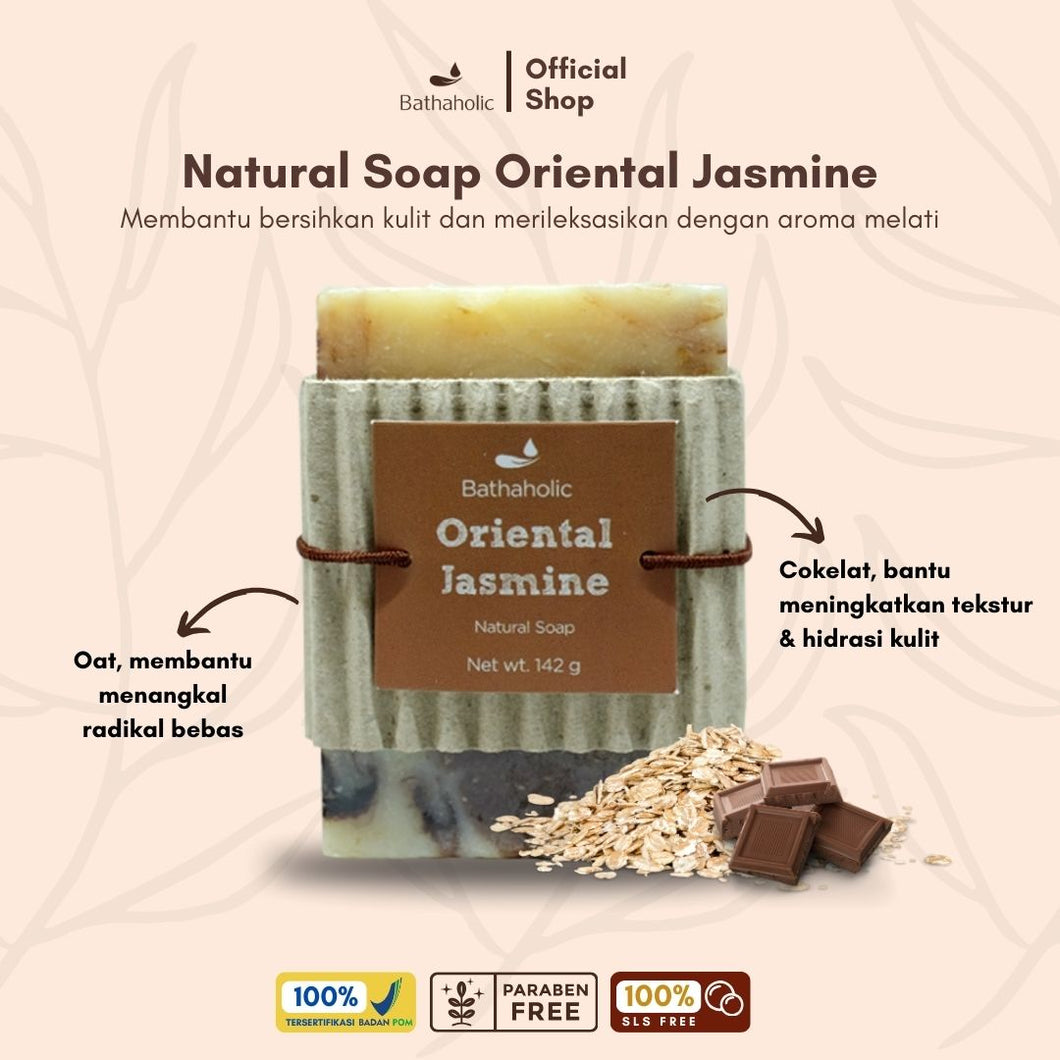 Bathaholic - Oriental Jasmine Natural Soap 143gram