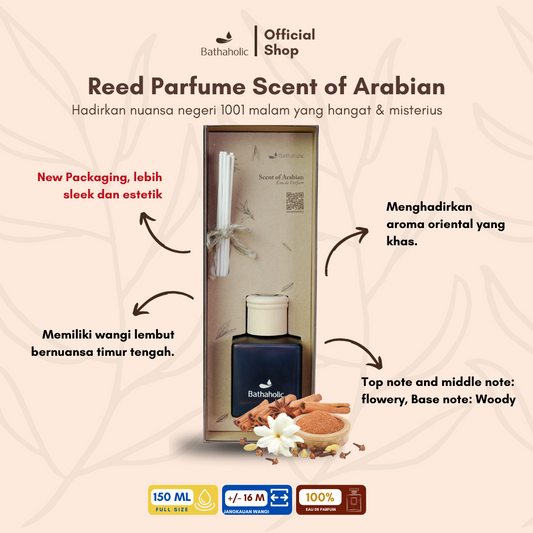 Bathaholic - Reed Diffuser Scent of Arabia 150ml Best Collection - Pengharum Ruangan Aromatherapy