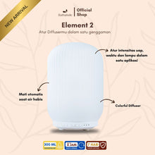 Load image into Gallery viewer, Bathaholic Diffuser Element 2 – Aromatherapy Diffuser Elegan &amp; Minimalis | LED 7 Color | Ruangan Lebih Tenang &amp; Wangi