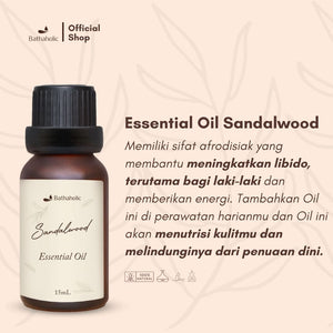 Bathaholic - Sandalwood Pure Essential Oil / Minyak Aromatherapy Pengharum Ruangan