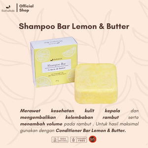 Bathaholic - Lemon & Butter Shampoo Bar