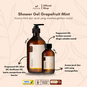 Bathaholic - Grapefruit Mint Shower Gel 130ml