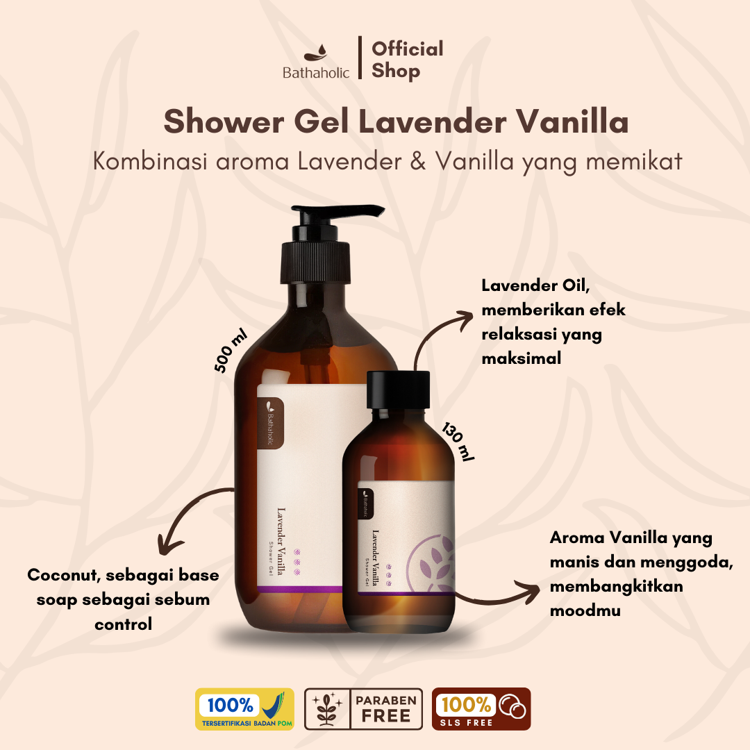 Lavender Vanilla Shower Gel 500ml