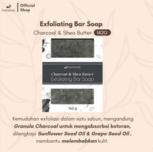 Load image into Gallery viewer, Charcoal &amp; Shea Butter Exfoliating Bar Soap