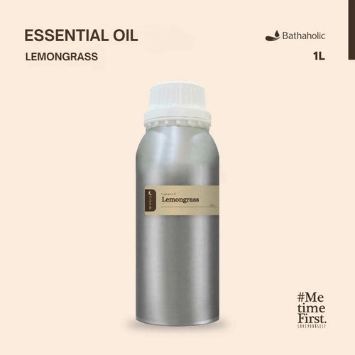 Bathaholic - Lemongrass 1000ml Pure Essential Oil / Minyak Aromatherapy Pengharum Ruangan Segar & Relaksasi