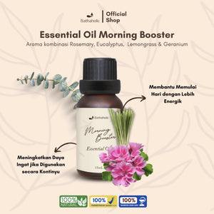 Bathaholic - Morning Booster Pure Essential Oil / Aromatherapy Pengharum Ruangan untuk Membangkitkan Semangat