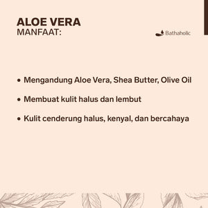 Bathaholic - Aloe Vera Shampo Bar