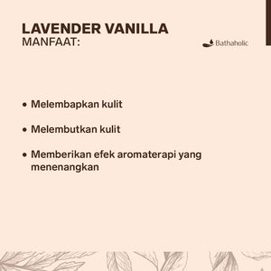 Bathaholic - Lavender Vanilla Shower Gel 130ml