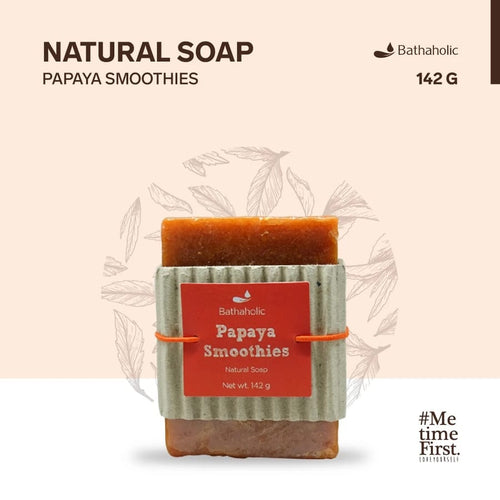 Bathaholic - Papaya Smoothies Natural Soap 143gram
