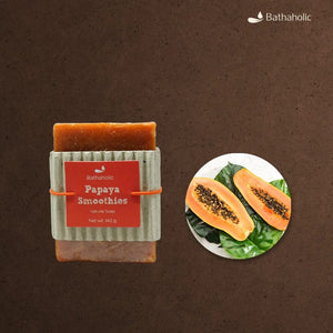 Bathaholic - Papaya Smoothies Natural Soap 143gram