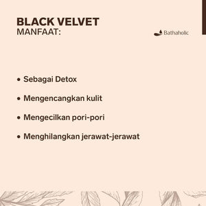 Bathaholic - Black Velvet Natural Soap 143gram