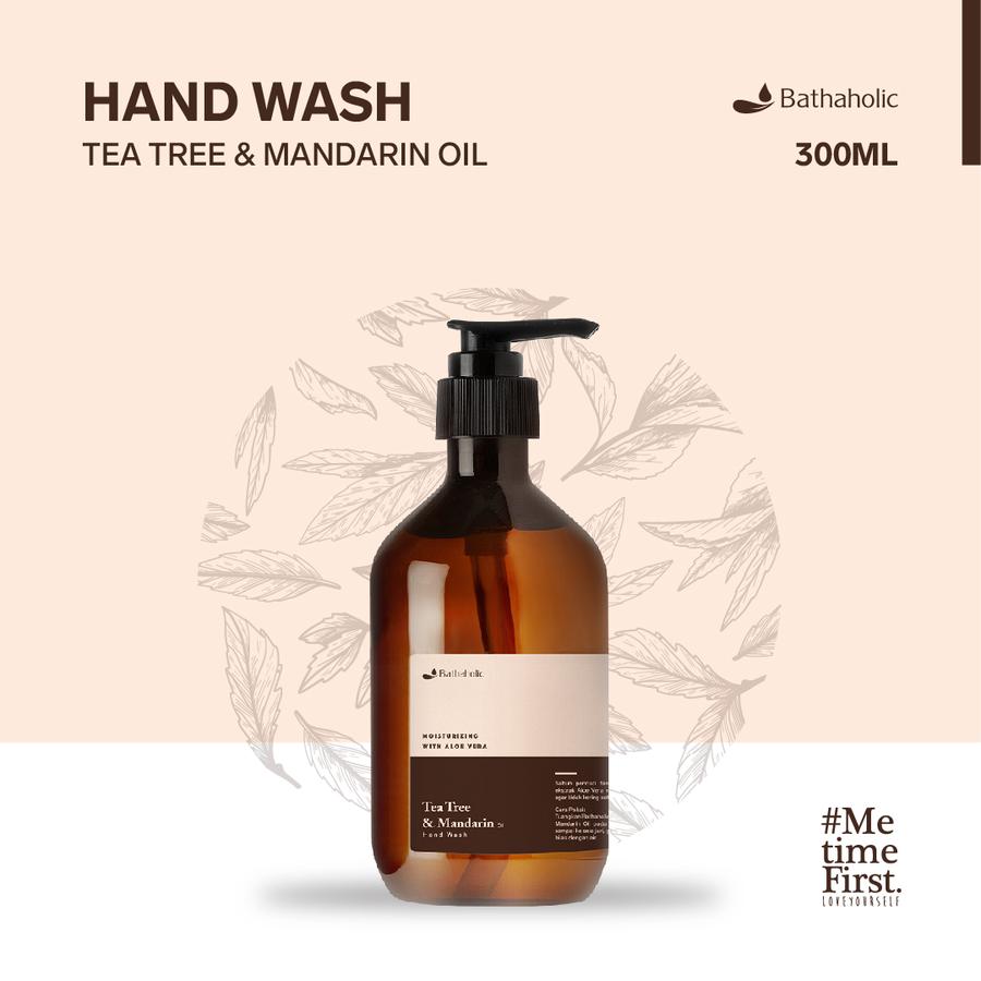 Bathaholic -  Tea Tree & Mandarin Oil Hand Wash 300 ml