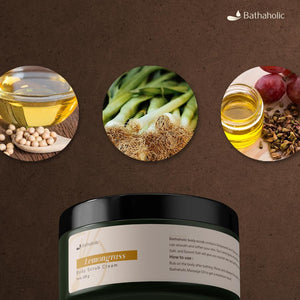 Bathaholic - Body Scrub Cream Lemongrass - Lulur Cream Eksfoliasi Tubuh Mencerahkan, Melembutkan dan Mengangkat Sel Kulit Mati