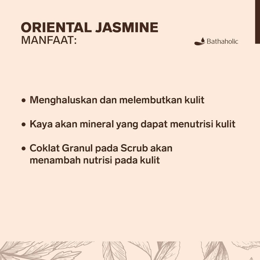Bathaholic - Body Scrub Cream Oriental Jasmine