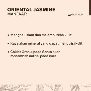 Bathaholic - Body Scrub Cream Oriental Jasmine