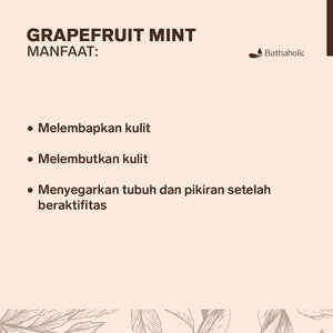 Bathaholic - Grapefruit Mint Shower Gel 130ml