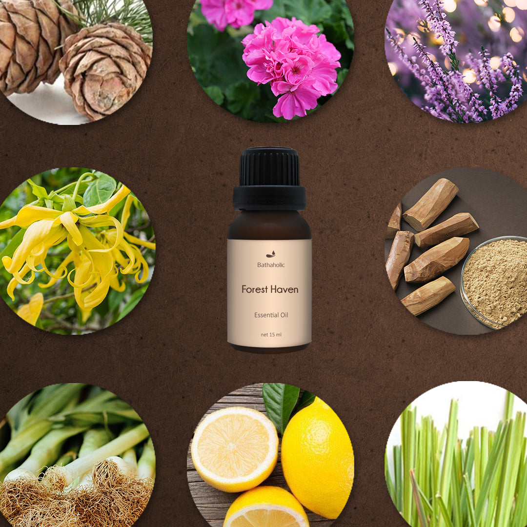 Bathaholic - Forest Haven Pure Essential Oil / Minyak Aromatherapy Pengharum Ruangan Aroma Menenangkan Segar Alami